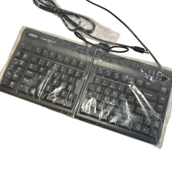 Kinesis Freestyle 2 Ergonomic Split Keyboard KB800PBUS - New Sealed Open Box - Picture 2 of 5